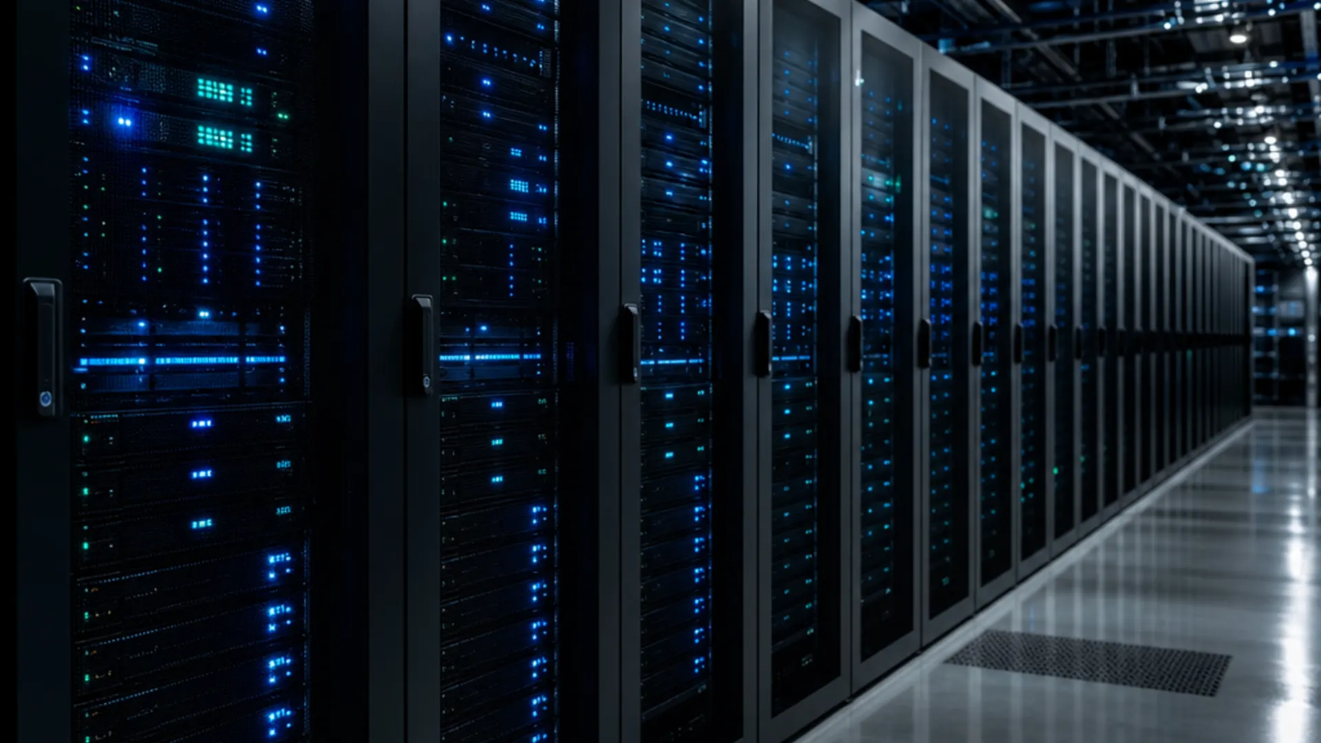 Secure e-waste recycling facility server room